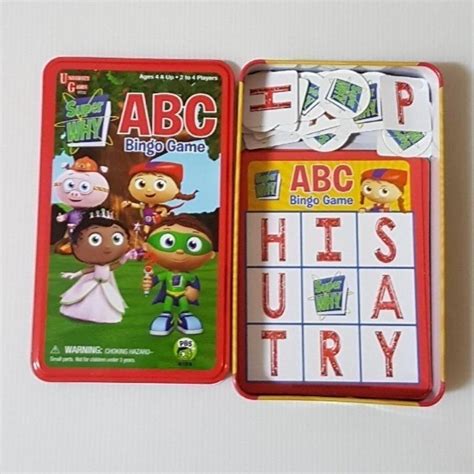 Super Why Abc Bingo Game Board Game Hobbies And Toys Toys And Games On