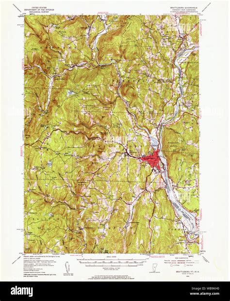 Map Of Brattleboro Hi Res Stock Photography And Images Alamy