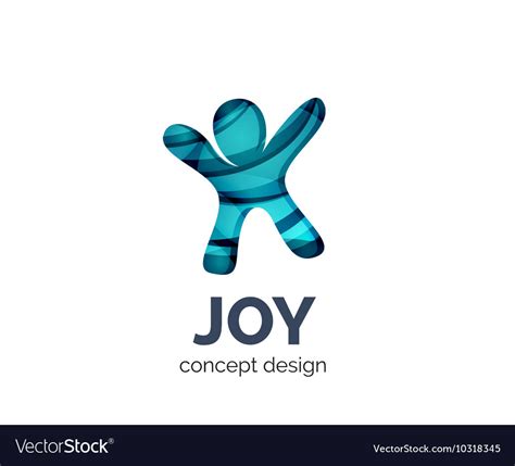 Happy Person Logo Business Branding Icon Vector Image