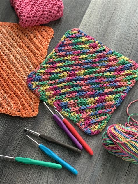 Cotton Dishclothwashcloth Supply Kit For Crocheters Crafty Gemini