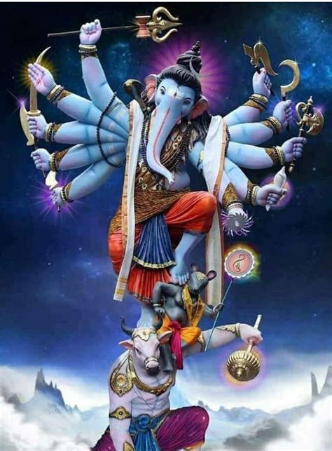 Pin By Priscilla Pandoo On Modern Hindu Gods ॐ Lord Ganesha Paintings