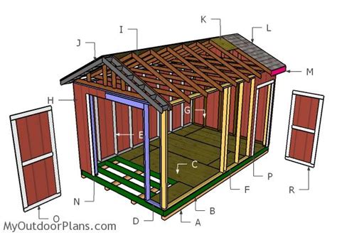 10x16 Garden Shed Plans | MyOutdoorPlans | Free Woodworking Plans and