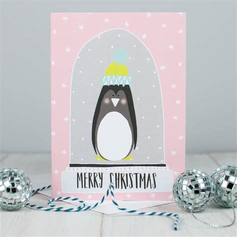 We restore all brands of snow globes including san francisco music box company, christopher radko, kirkland, hallmark, lenox, disney, macy's, waterford, things remembered, partylite, hallmark, dept 56 and fontanini by. Penguin Snow Globe Christmas Card By Betty Etiquette | notonthehighstreet.com