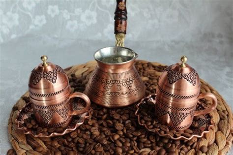 Bosphorus Pieces Turkish Greek Arabic Coffee Making Serving Gift Set