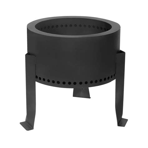 Well, the smoke problem is solved with this cool new flame genie. Flame Genie 13.5 in. Metal Wood Pellet Fire Pit-FG-14 ...