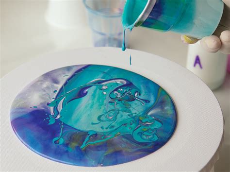 Fluid Painting With Acrylic Pouring Medium Zartart