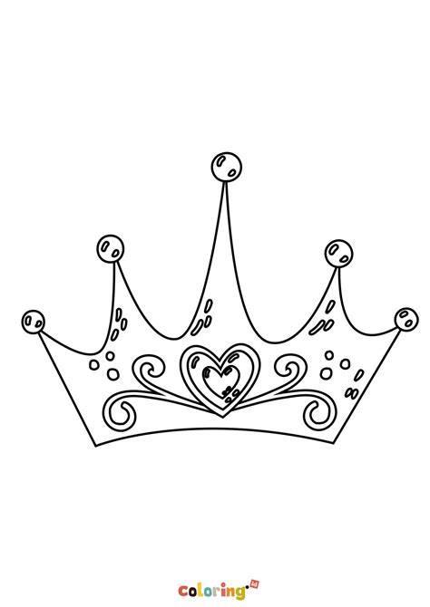 Princess Crown Coloring Page