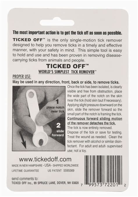 Ticked Off Tick Removal Tool Jeffers