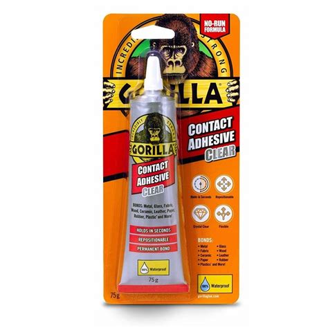 Gorilla Contact Adhesive Waterproof Clear Glue Home Supplies Direct Ltd