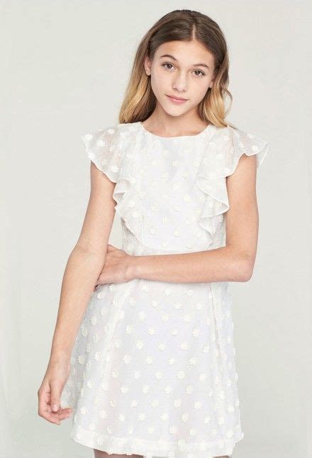 Milly Minis Embroidered Daisy Gauze Ruffle Dress Milly Minis Milly