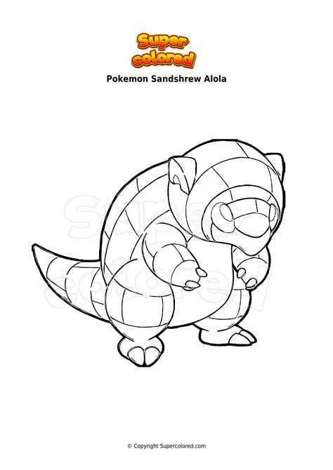 Pokemon Alola Coloring Page
