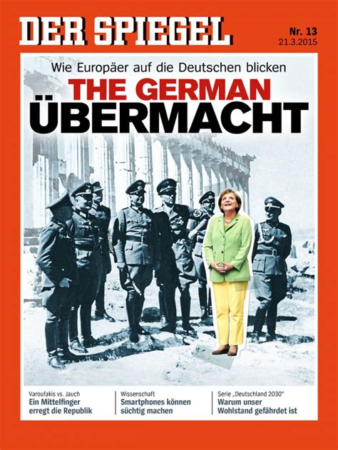 On Der Spiegels Jolly “angela Merkel And The 7 Nazis” Cover Reading