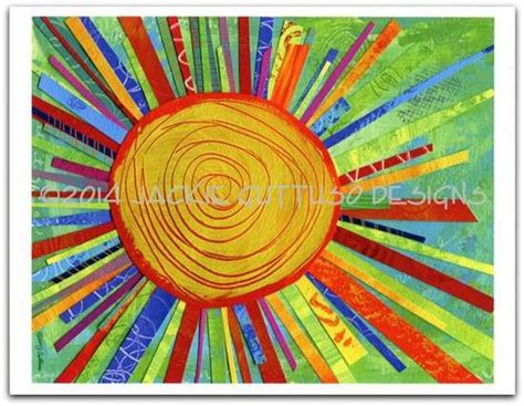 Colorful Sun Wall Art Print 8 X 10 Giclee T Under 30 Etsy Sun
