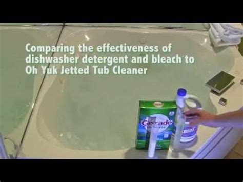 If you clean your hot tub filter with dishwasher detergent, you need to make sure that you rinse it very thoroughly afterward. Dishwasher Detergent and Bleach Vs Oh Yuk Jetted Tub ...