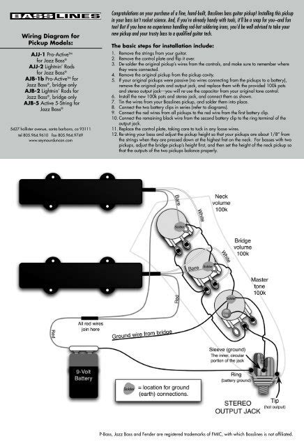 Compatible with 1962 fender jazz bass repro vintage wiring harness. Fender Jazz Bass Special Wiring Diagram For Your Needs