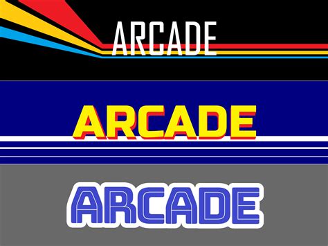 I Need A Generic Arcade Marquee Design Details In Comments R