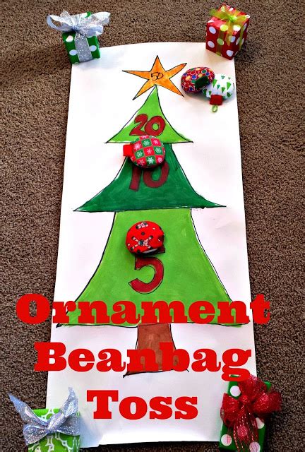 Fun diy to make with kids! Ornament Beanbag Toss Game