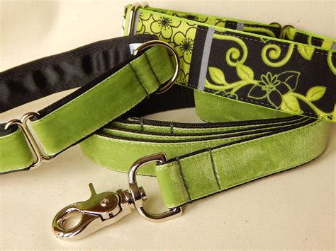 For most dogs, a regular nylon collar should be sufficient. 'Key Lime' fabric greyhound collar set. How about a ...