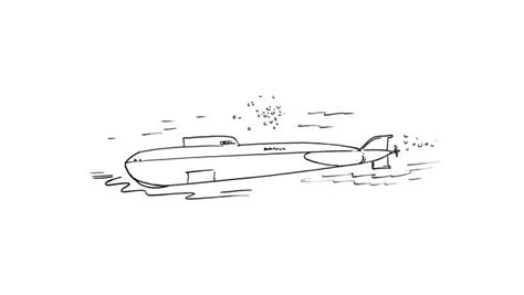 Sous-marin 10 - Coloriages Transports - Sous marins