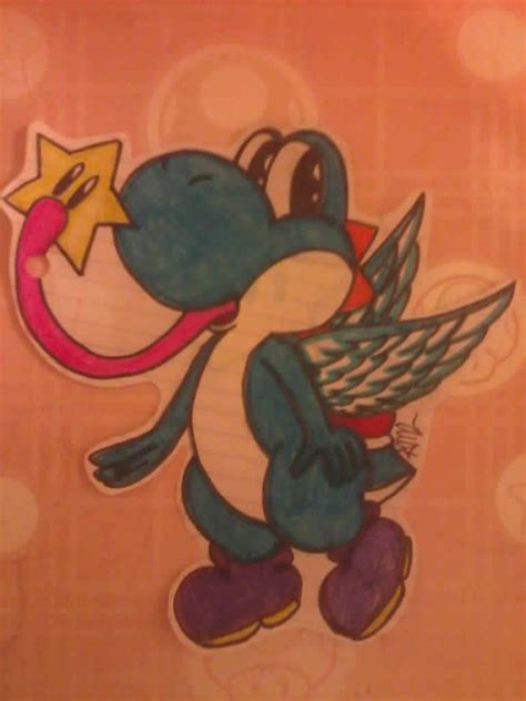 Blue Winged Yoshi With Starman By Mc Ash Tray On Deviantart