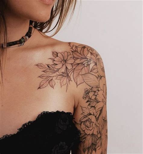 Feminine Tattoo Sleeves Feminine Tattoos Feminine Shoulder Tattoos Floral Tattoo Sleeves