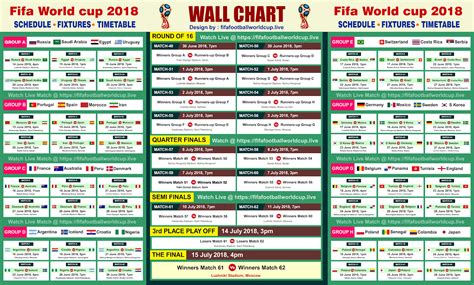 FIFA World Cup 2018 Match Schedule - Fixture in Indian Standard Time
