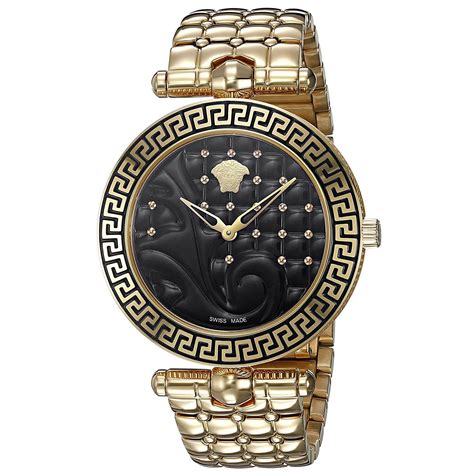 Find all cheap versace watches clearance at dealsplus. Versace VK7250015 Womens VANITAS Gold Tone Quartz Watch