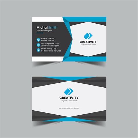 Premium Vector Corporate Business Card Print Template