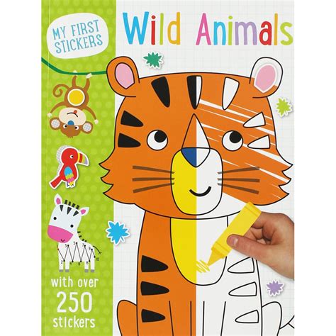 My First Stickers Wild Animals With Over 250 Sticker Samko And Miko Toy