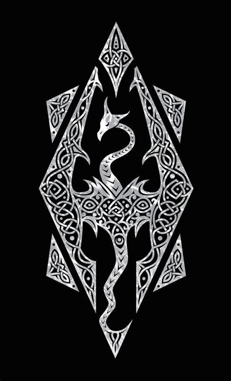 Skyrim Dragon Symbol Wallpapers - Wallpaper Cave