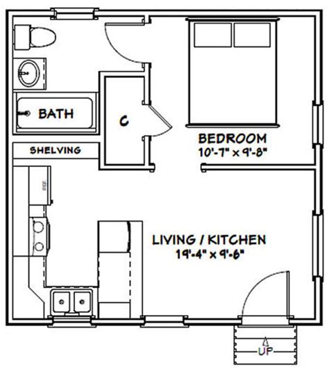 Pictures of dark hardwood floors types. 20x20 Tiny House -- 1-Bedroom 1-Bath -- 400 sq ft -- PDF Floor Plan -- Instant Download -- Model ...
