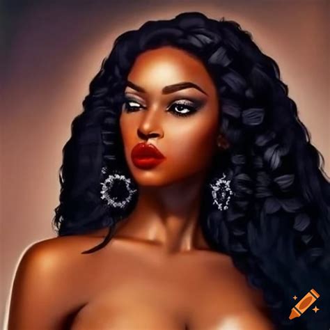 Artistic Depiction Of Black Female Seduction On Craiyon