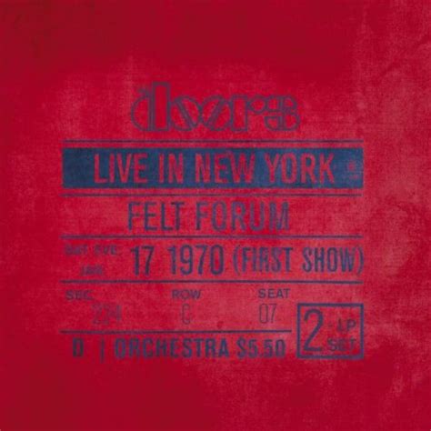 The Doors Live In New York Vinyl Record