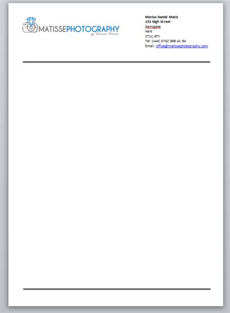 45 free letterhead templates examples company business personal. Letter Headed Paper | Introduction to Professional Practice