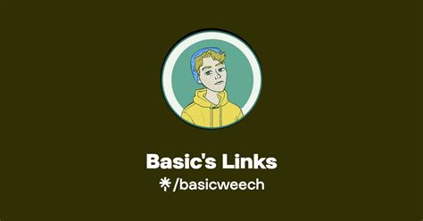 Basics Links Instagram Tiktok Twitch Linktree