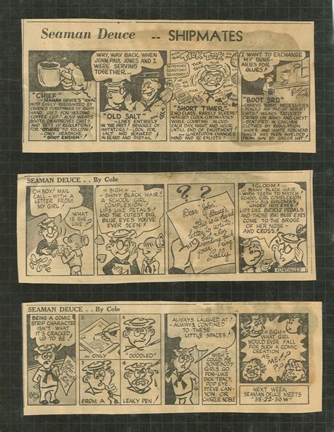 Seaman Deuce Comic Strip Doncolecartoons Blog