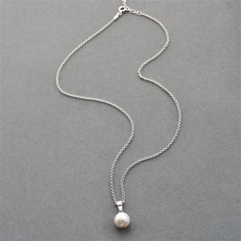 Silver And Pearl Necklace By Martha Jackson Sterling Silver