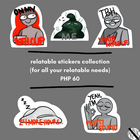 Relatable Stickers Collection Cosplay Ph
