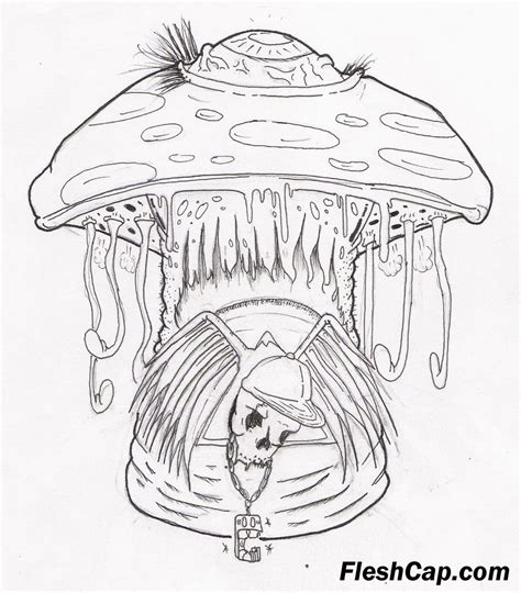 One of my faves that i. Trippy Mushroom Coloring Pages at GetColorings.com | Free ...