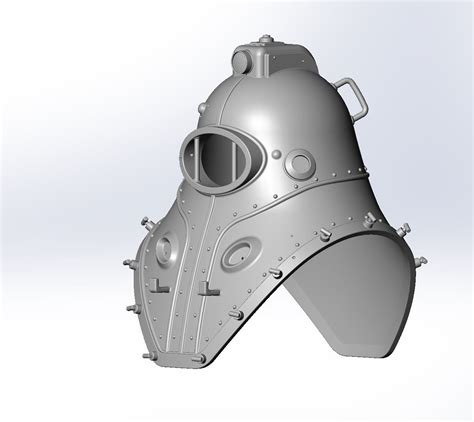 Bioshock Big Daddy Subject Delta Helmet 3d Model 3d Printable Cgtrader