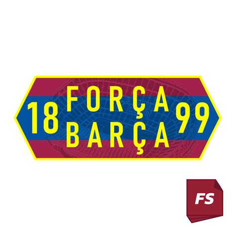 Força Barça Fodboldstickers