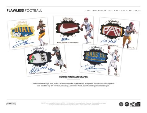2018 panini flawless football hobby box. 2018 Panini Flawless Collegiate Football Cards Brings Stars of NCAA