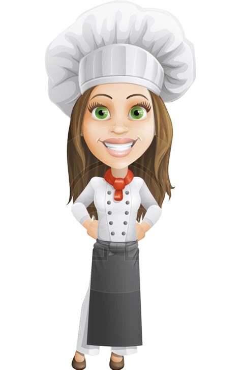 Chef Cartoon Female Cooking Female Chef Png Download 6911060