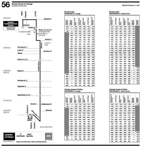 Ocbus Maps And Schedules Route 56