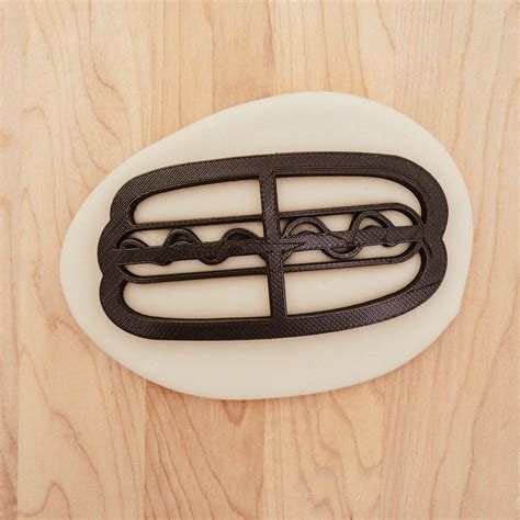 Hot Dog Detailed Cookie Cutterfondant Cutterclay Cutter Etsy Uk