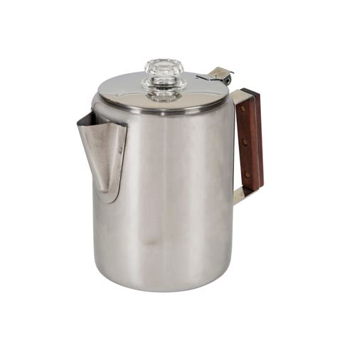 Stainless Steel Percolator Coffee Pot 9 Cups Stansport