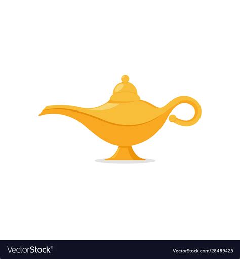 Lamp Aladdin Magic Icon Aladin Genie Royalty Free Vector