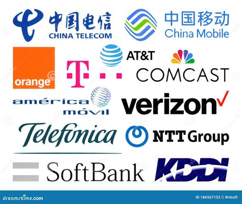 Logos Collection Of The Biggest World Telecommunication Companies