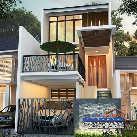 Desain Rumah 3 Lantai di Lahan 5 x 20 M2 | BRP-502 ~ Desain Rumah Online