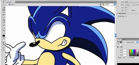 How To Draw A Hyper Stylized Sonic The Hedgehog Drawing
